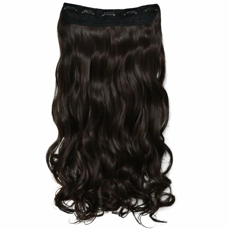 one piece full head clip in human hair extensions