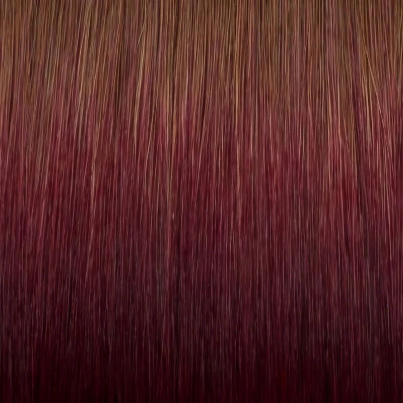 red ombre hair extension