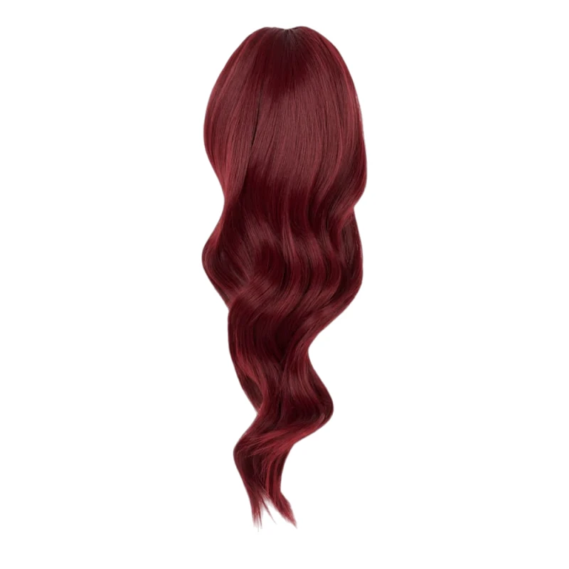 red wavy hair extensions