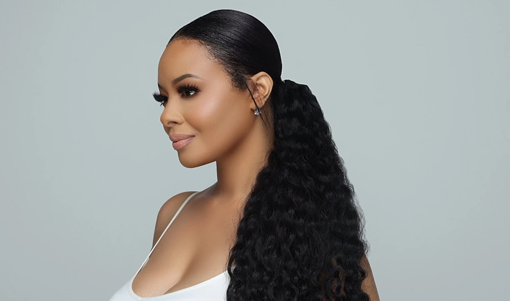 restore curls of drawstring ponytail