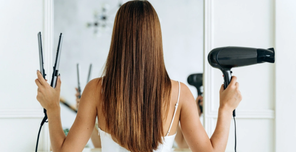 safely straighten hair extensions