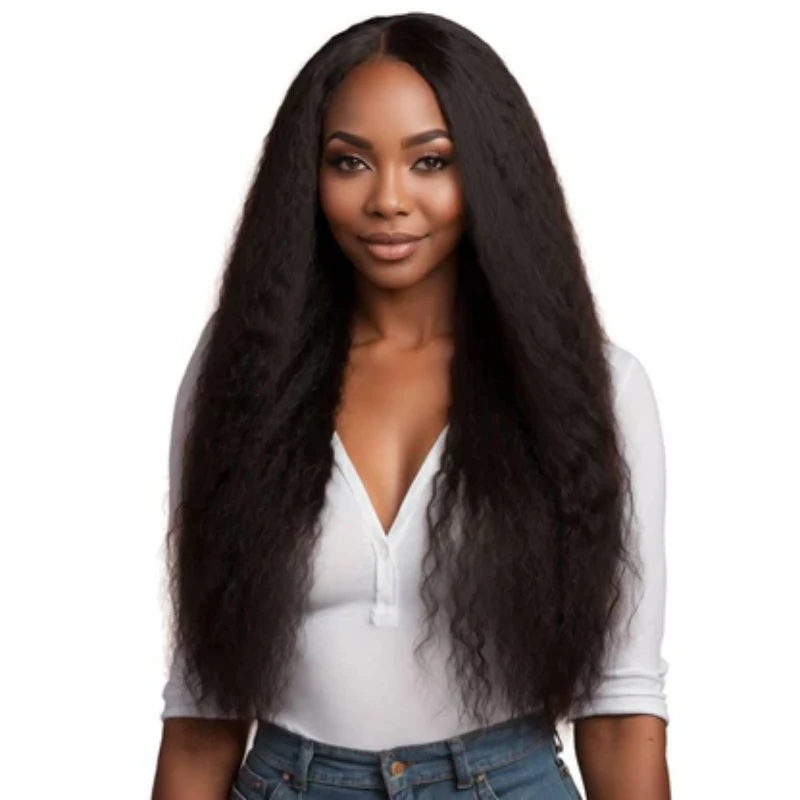 seamless kinky straight clip in hair extensions
