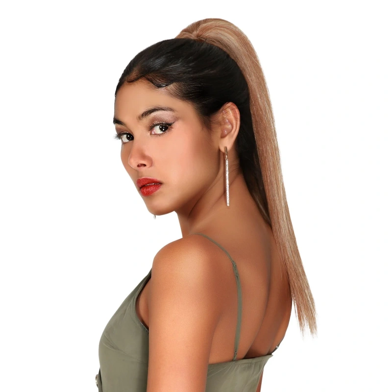 side drawstring ponytail
