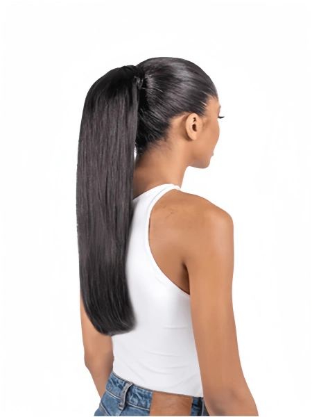straight drawstring ponytail
