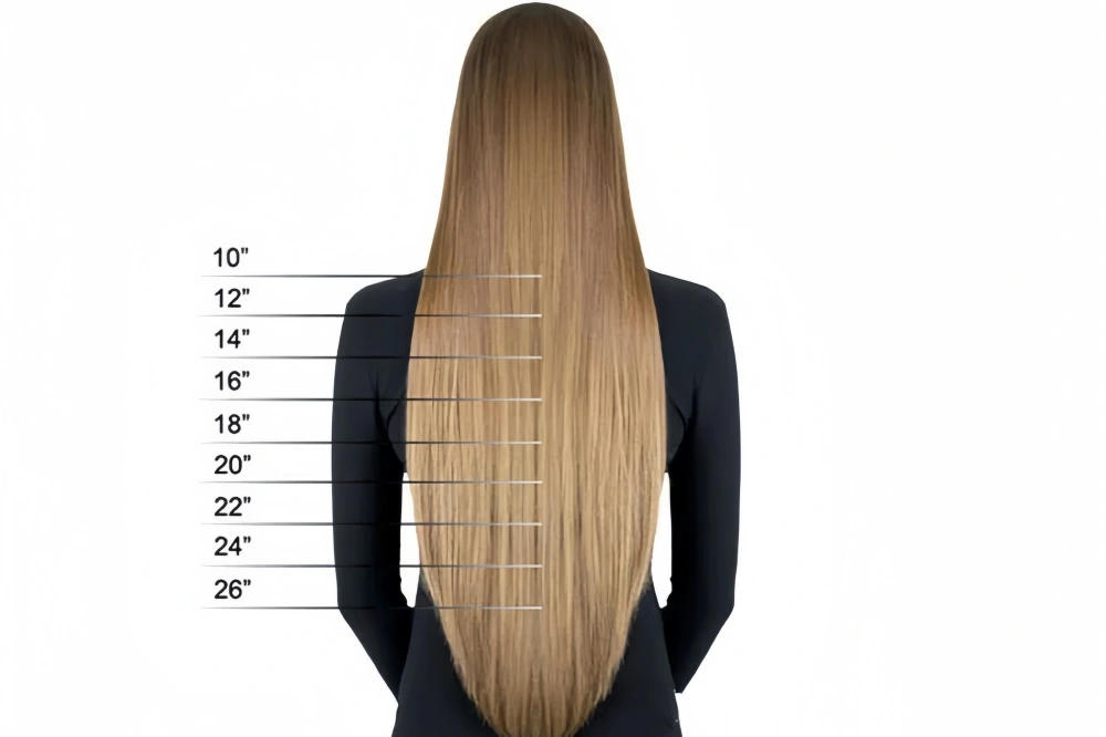 straight hair extensions length