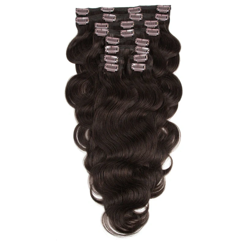 wavy hair clip extensions