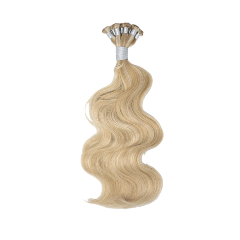 wavy hand tied extensions