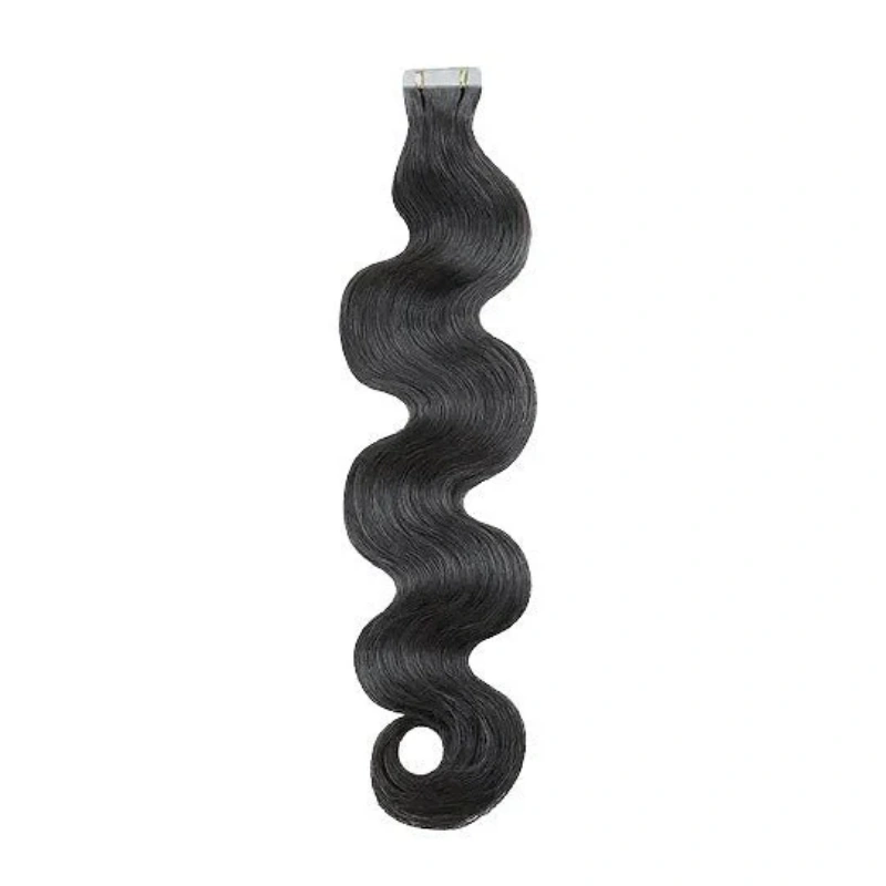 wavy tape in hair extensions