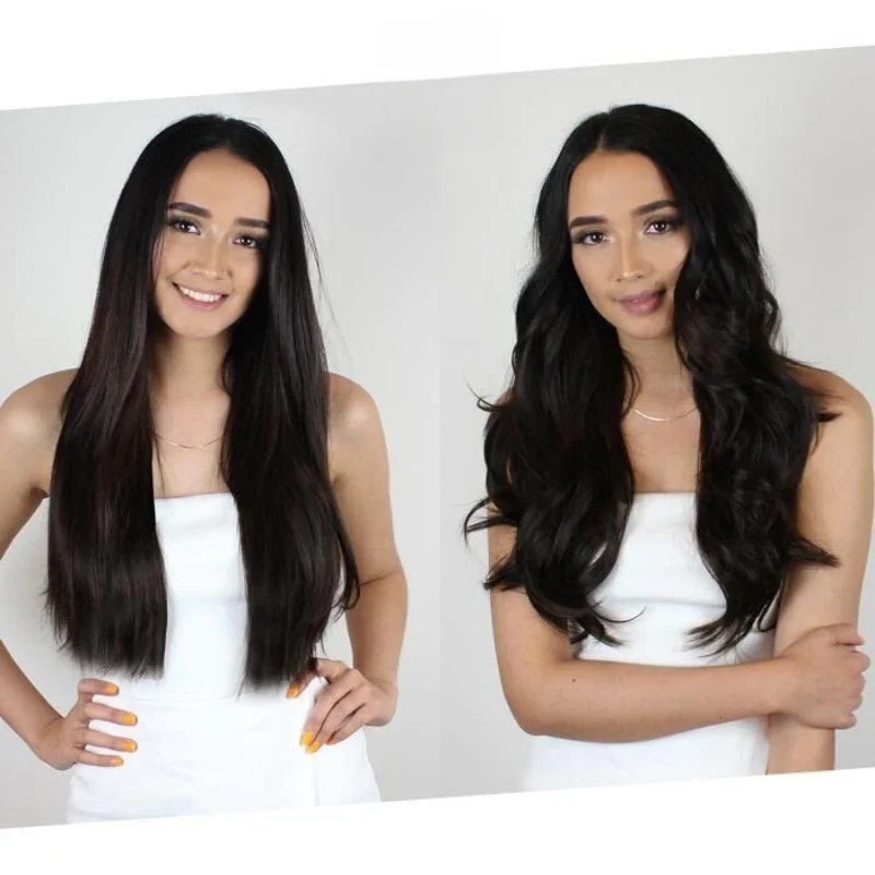 wavy vs straight hair extensions