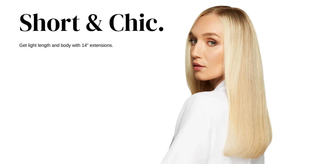 14 vs 16 Inch Hair Extensions: Find Your Perfect Match 1 14 inch hair extensions appearance