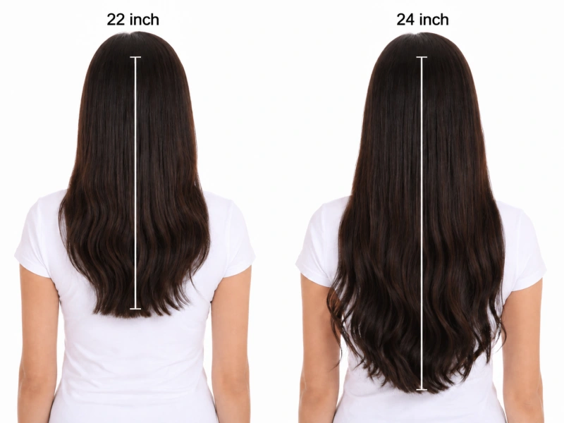 22 vs 24 Inch Hair Extensions: Which Length Is Better? 1 22 vs 24 inch hair extensions at a glance
