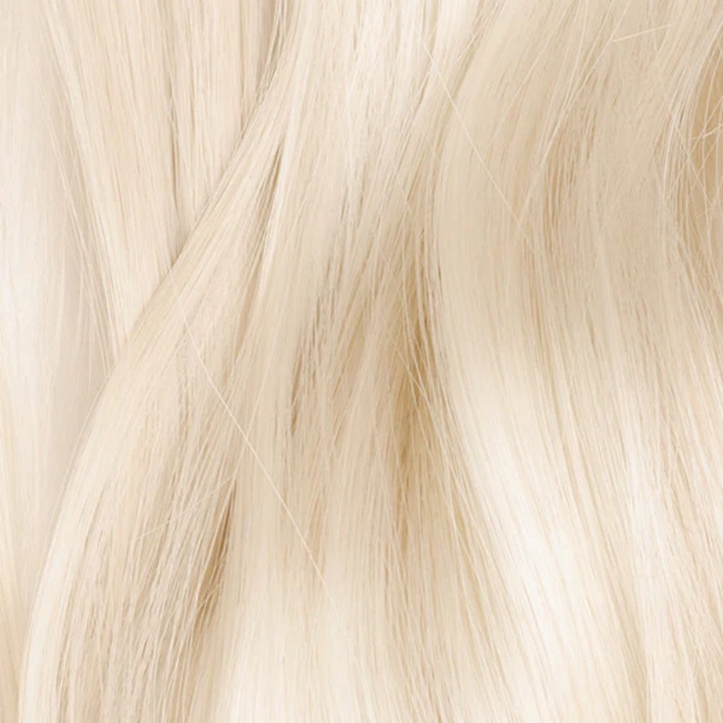 blonde hair topper with bangs