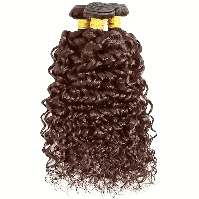 brown curly hair bundles