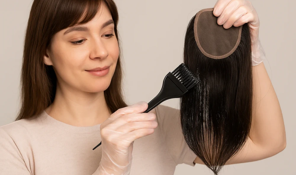 choosing alpha hair toppers for dyeing