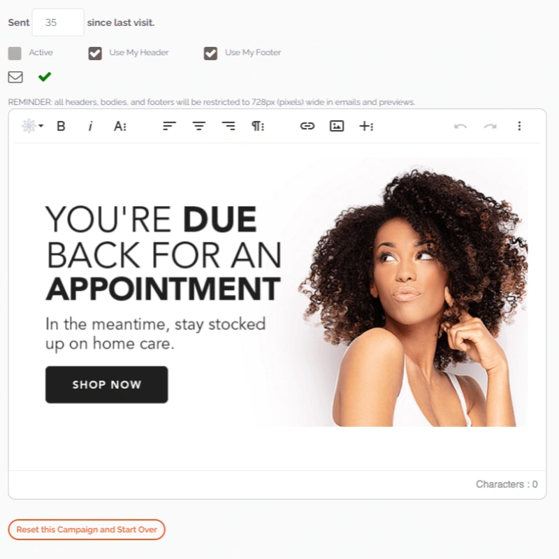 email marketing for hair salons