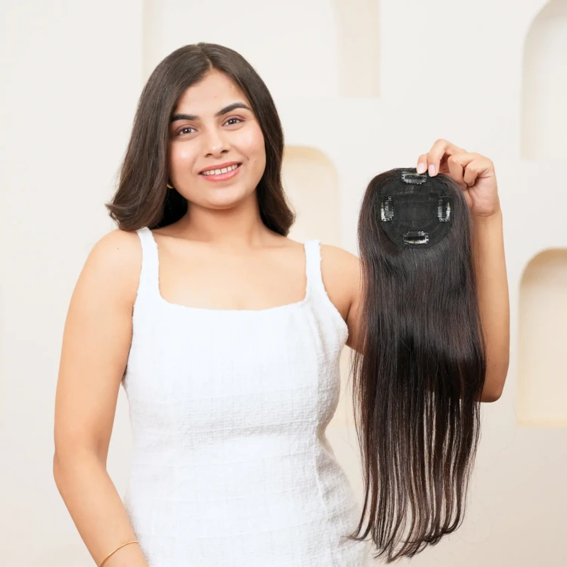how does a hair topper stay on