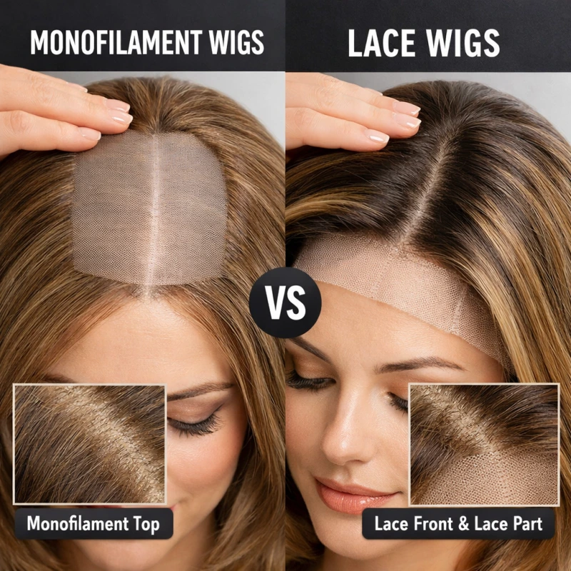 monofilament wigs vs lace wigs
