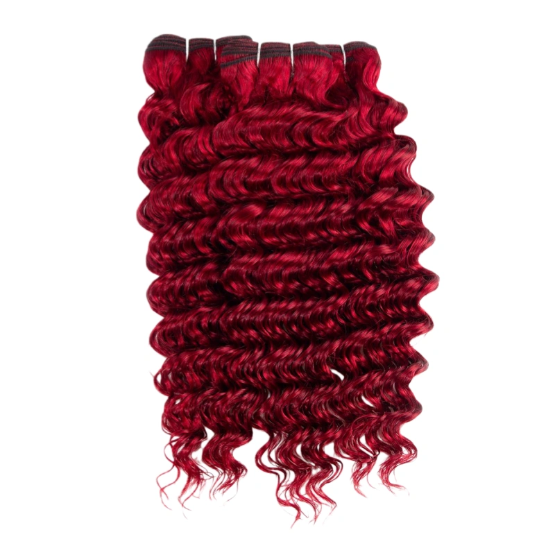 red curly hair bundles