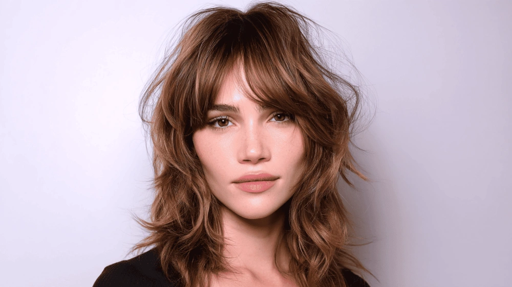 short to medium hair