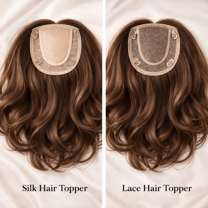 silk or lace hair topper
