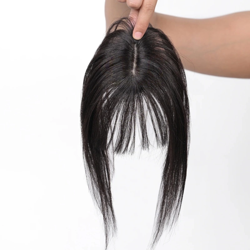 silk topper with bangs