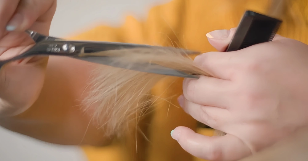 trimming hair topper for a natural look