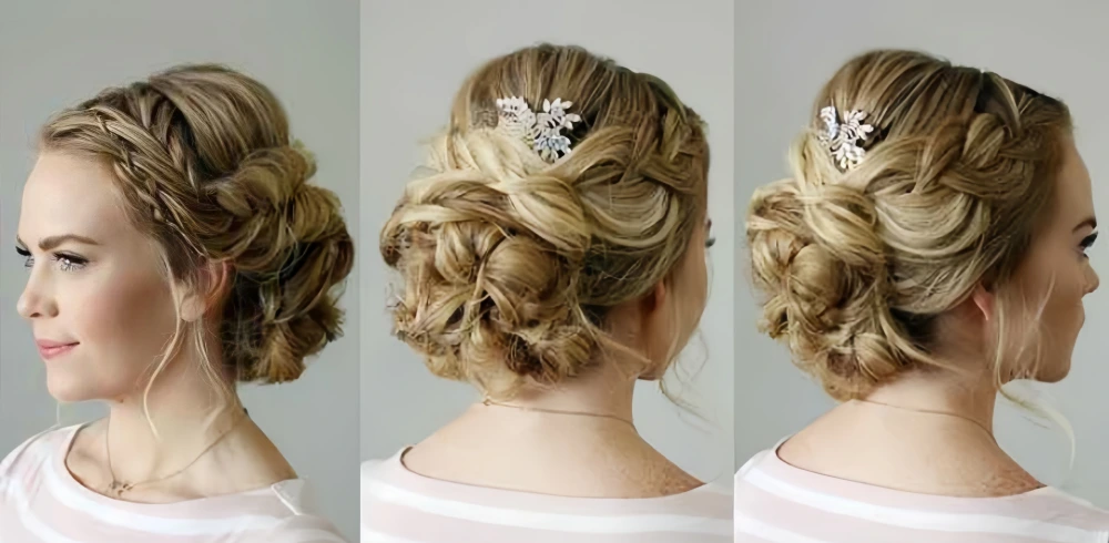 updos for round face
