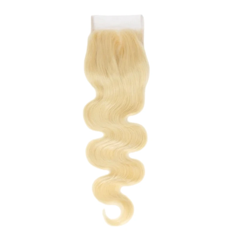 blonde hair bundles with closure