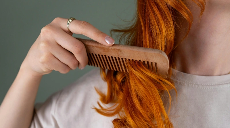 brush your hair extensions from ends up