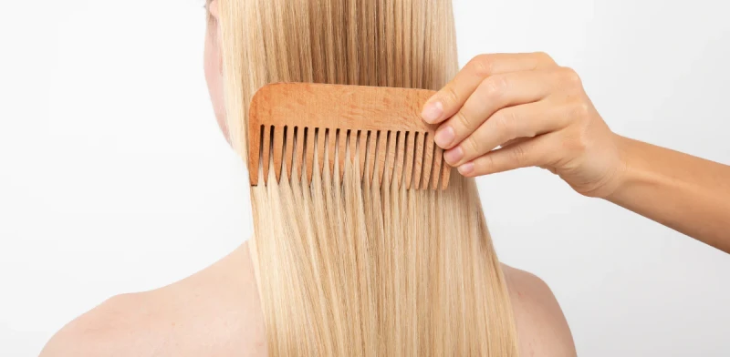 brushing and handling hair extension