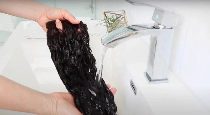 Can You Straighten Curly Hair Extensions Without Damage? 2 cleansing curly hair extensions
