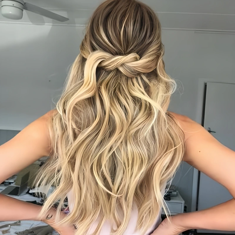 hairstyles with halo extensions​