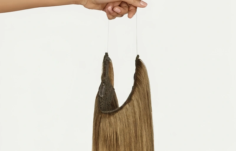 Do Halo Extensions Damage Hair or Help Fine Hair? 2 lightweight halo hair extension wire