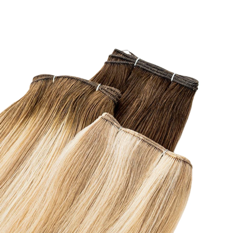 machine weft human hair extensions