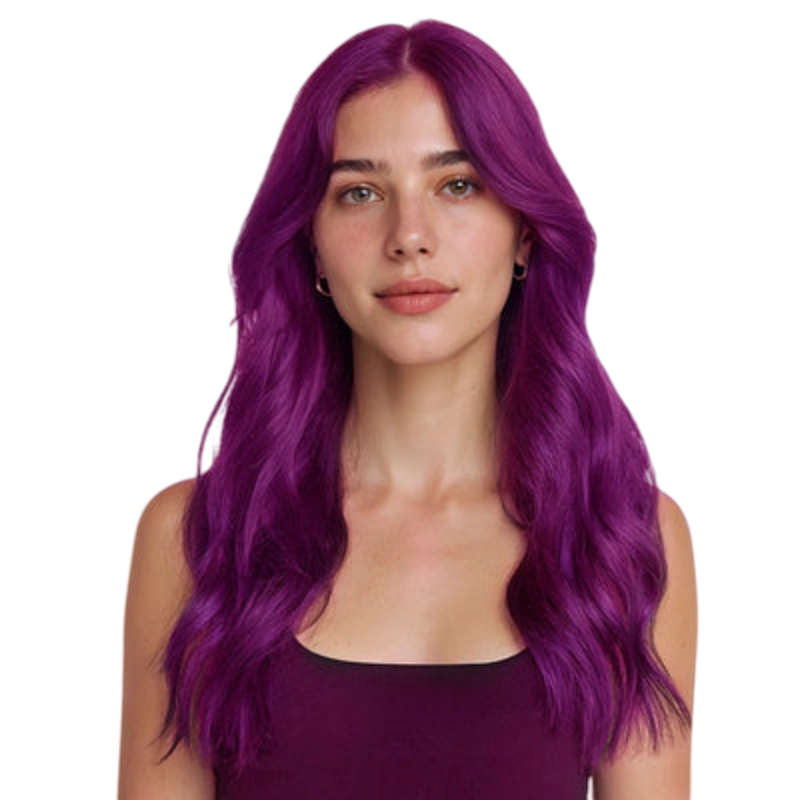 purple hair extensions