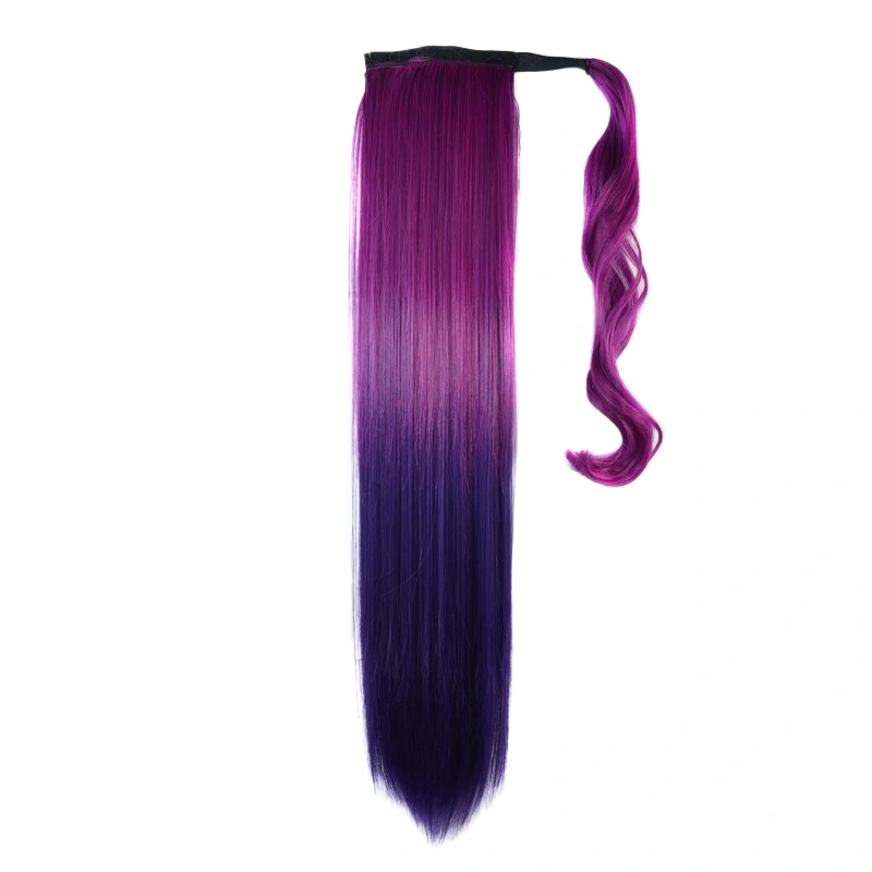 purple ponytail hair extension