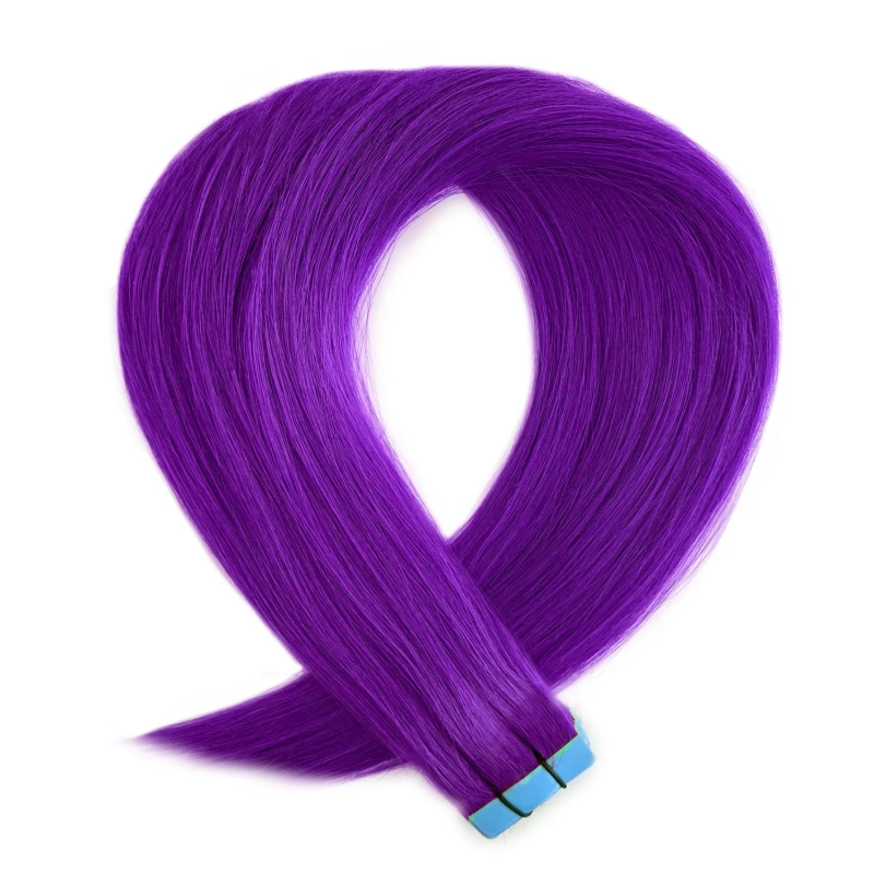 purple tape in hair extensions
