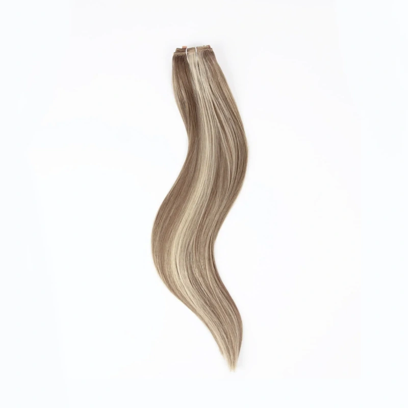 quad weft one piece human hair extensions