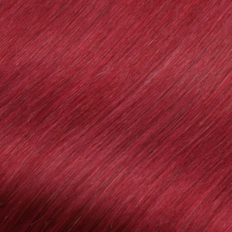 red micro loop hair extensions