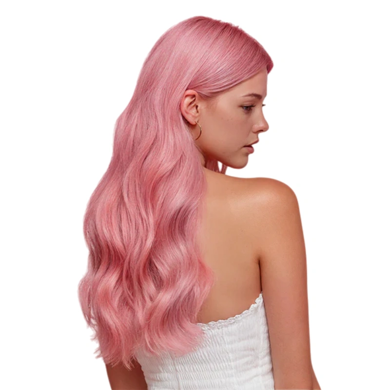 sew in pink hair extensions