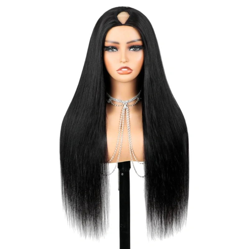 sew in v part wig