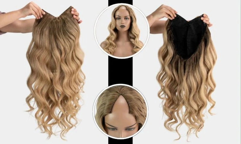 How to Make V Part Wig Smaller with Elastic Bands 1 v part wig adjustment
