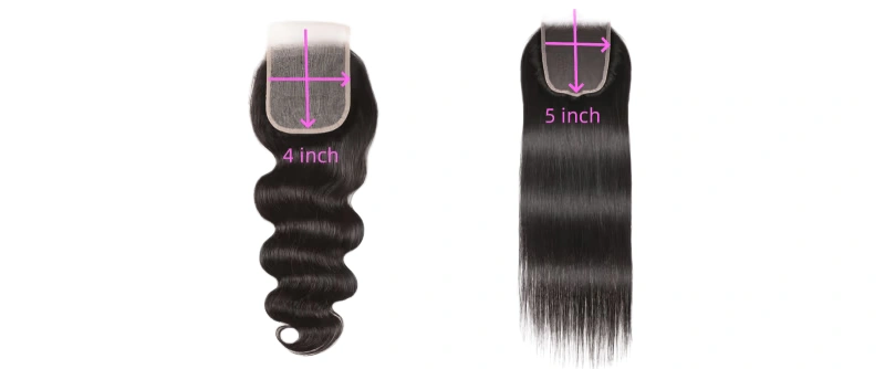 4x4 vs 5x5 lace closure