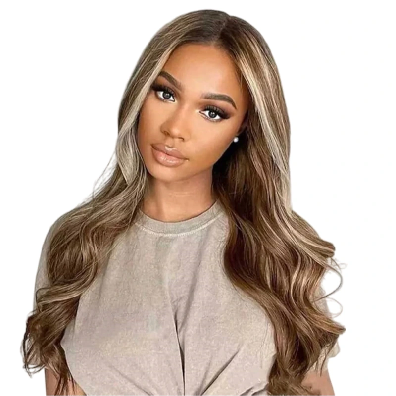 ash brown balayage wig