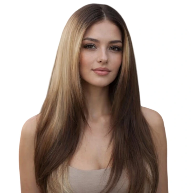 balayage closure wig