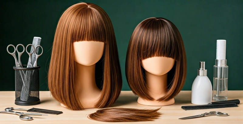 benefits of cutting bangs on wigs