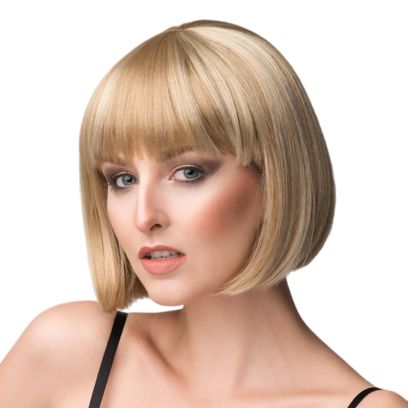 blonde wig with fringe