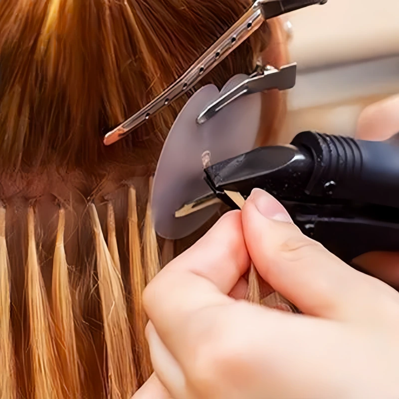 can you apply u tip extensions with a flat iron