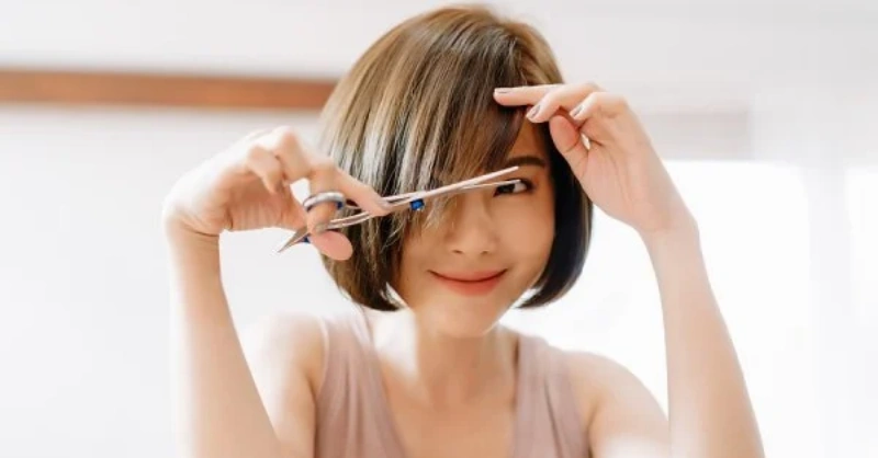 cutting techniques for natural bangs