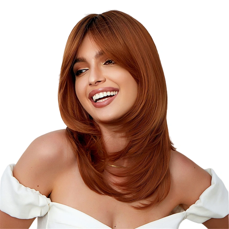 ginger layered wig